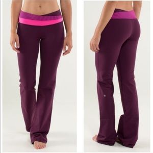 Lululemon Astro Plum Raspberry Glo Light Pants